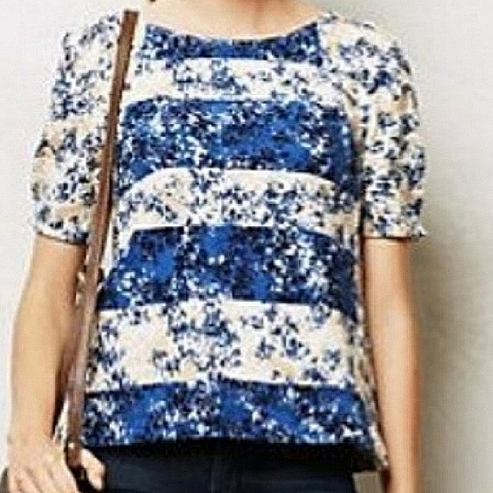 Anthropologie Postmark Floral Top XS - Picture 8 of 8